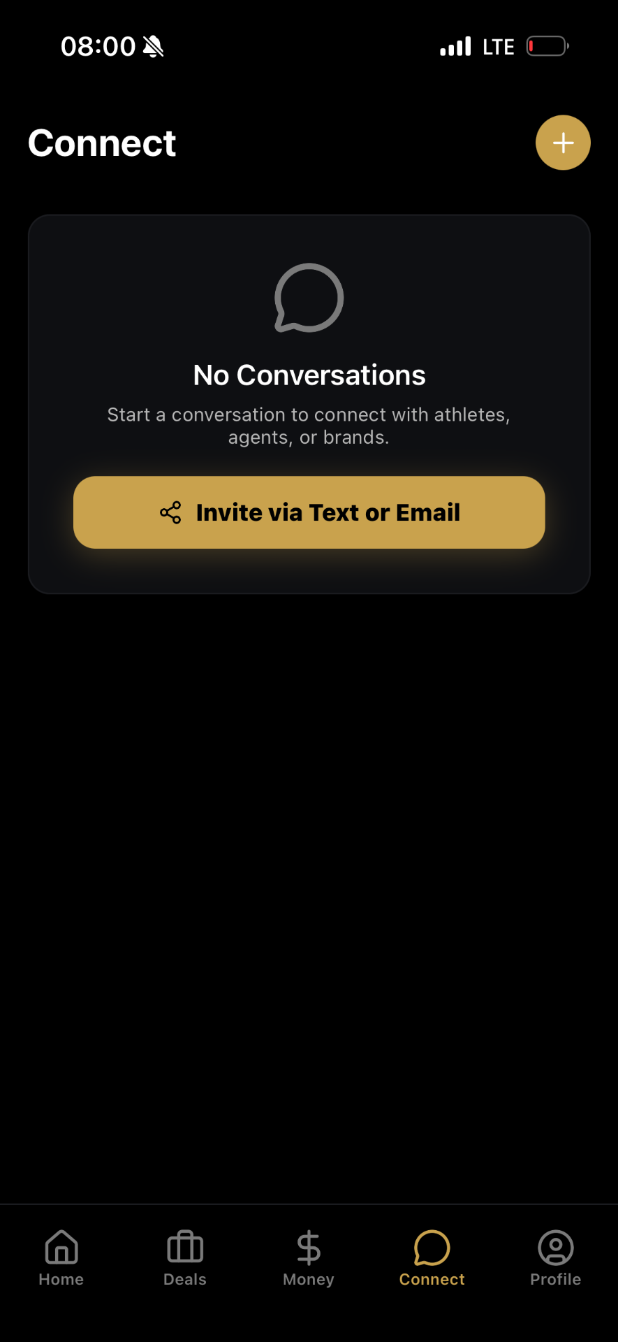 Connect screen